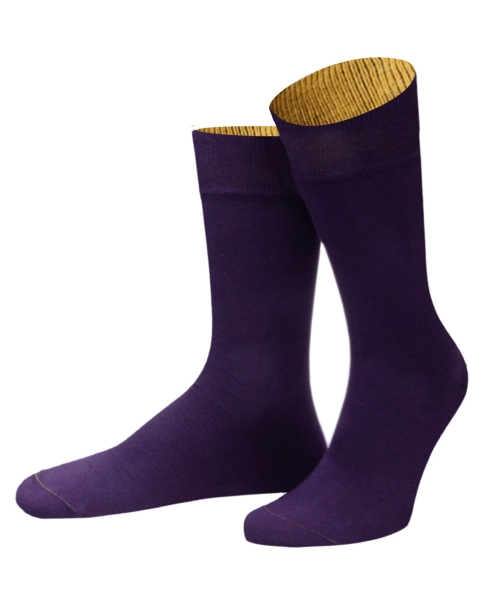 von Jungfeld 1 Paar Herrensocken in aubergine Kilkenny