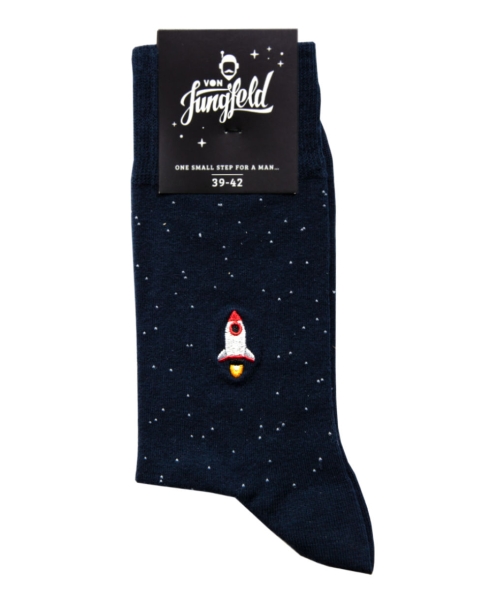 von Jungfeld 1 Paar Socken Motiv Apollo dunkelblau