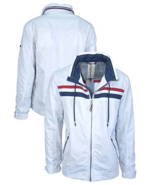 Cabano New Canadian Jacke Maritim mit Kapuze silbergrau