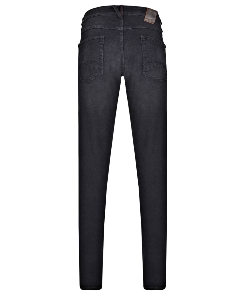 Hattric Jeans Harris Modern Fit Stretch Deep Black Cross-Optik