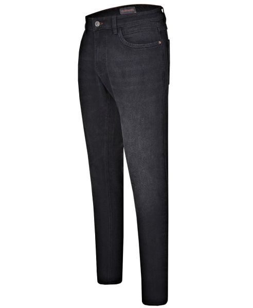 Hattric Jeans Harris Modern Fit Stretch Deep Black Cross-Optik