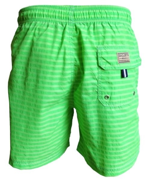 Baileys Swim Short Beach Streifendesign in neongrün