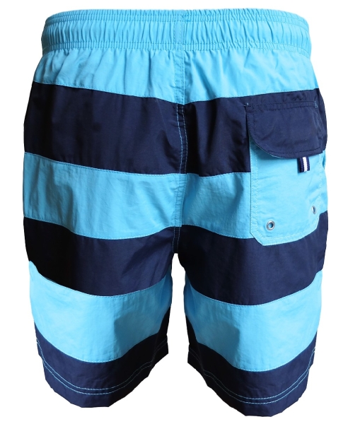 Baileys Swim Short Beach Blockstreifen blau aqua