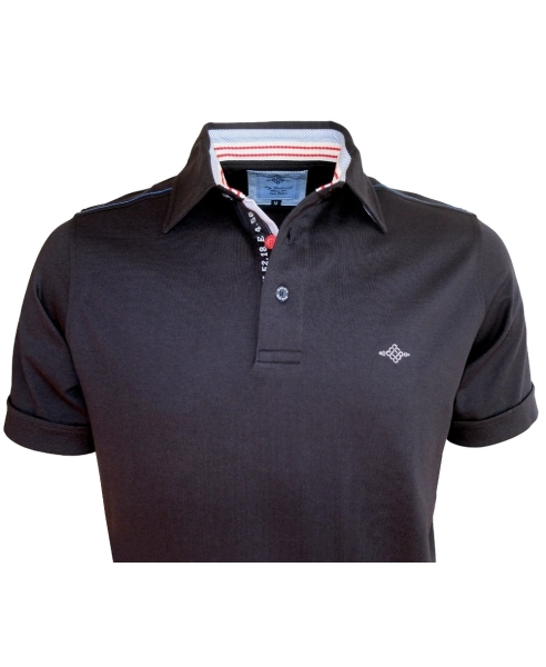 Baileys Polo-Shirt Portland in marine mit Sticklabel