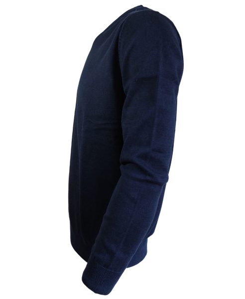 Baileys leichter V-Neck Pullover in dunkelblau Feinstrick