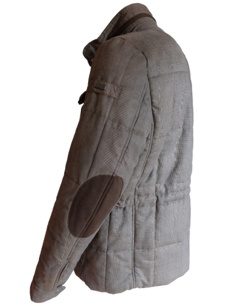 Baileys maskuline Steppjacke in braun Karodesign