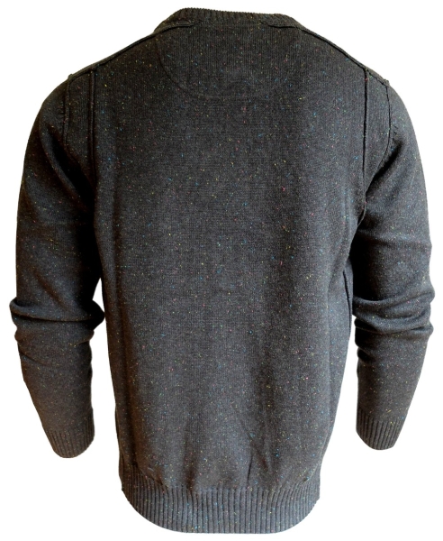 Baileys modischer Rundhals Pullover in anthrazit multicolor