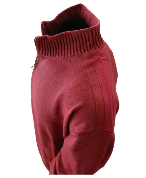 Baileys Stehkragen Pullover mit Zipper in beere