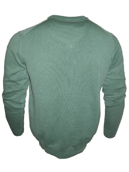 Baileys klassischer V-Neck Pullover in grün