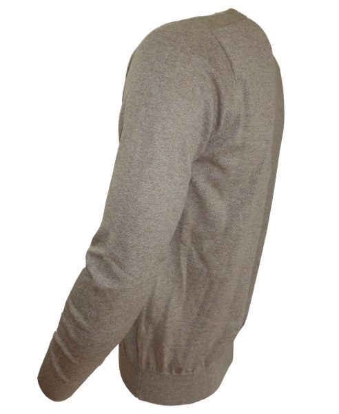 Baileys modischer V-Neck Pullover in camel melange