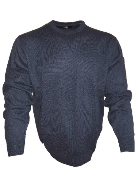 Ben Green Rundhals Pullover Classic in marine