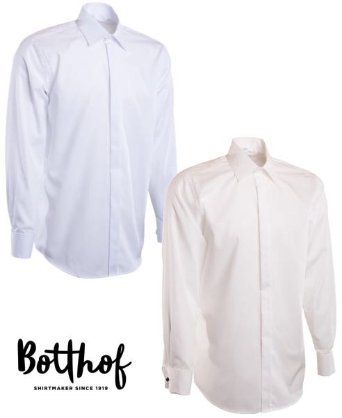 Botthof Galahemd Regular Fit 55 Kentkragen in weiss und ivory