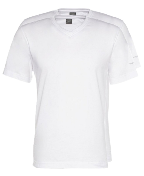 Bugatti V-Neck T-Shirt Doppelpack weiss