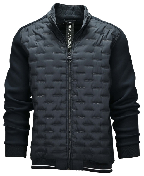 Cabano Blouson Übergangsjacke Hybrid Stepp-Sweat in navyblau