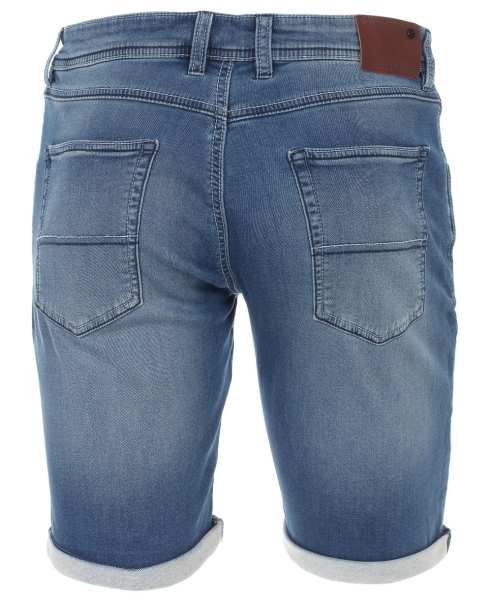 Casa Moda Jeans Bermuda Stretch blue Denim mit Saumumschlag