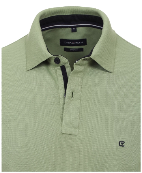 Casamoda Sport Polo Shirt Stretch in grün