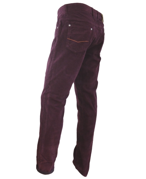 Giordano Jeans Five Pocket Feincord weinrot