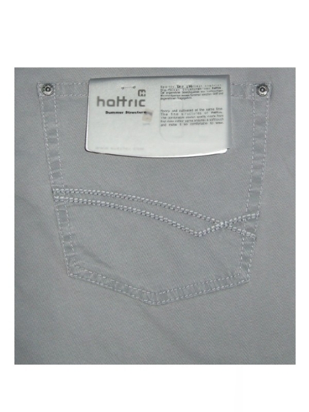 Hattric Jeans Hardy Struktur in steingrau 5 Pocket Stil