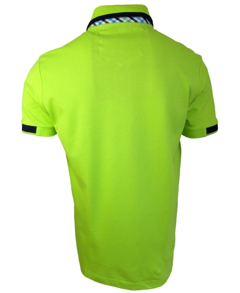 Impulso Polo Shirt Yachting Club in lemon marine mit Sticklabel