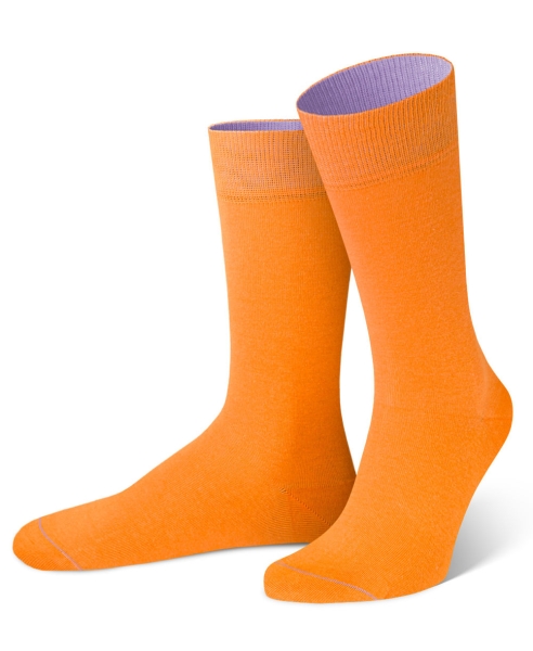 von Jungfeld 1 Paar Herrensocken Staffin in orange