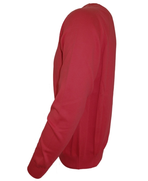 Maselli V-Neck Pullover Baumwolle in rot