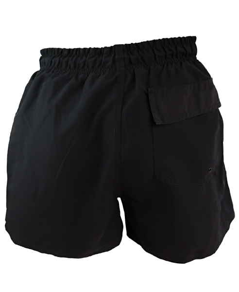 Sun Project Swim Shorts in schwarz mit Sticklabel in weiss