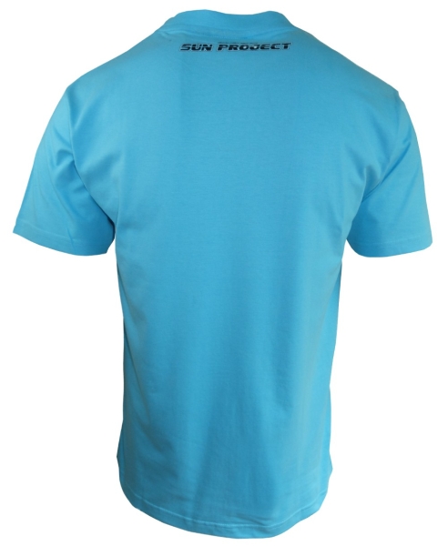 Sun Project Shirt Beach Wear in türkis mit Surferprint