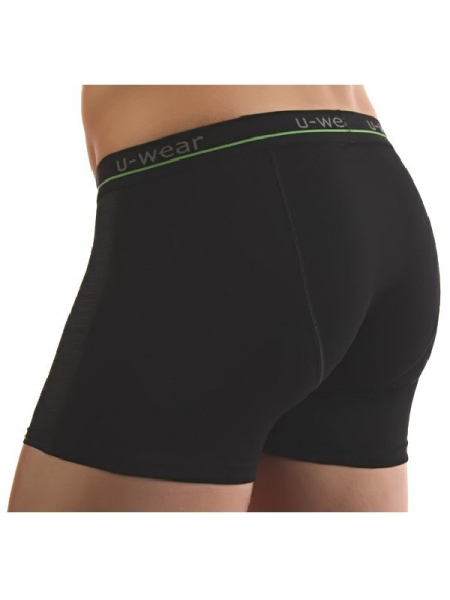 u-wear Pants Short Modell Transparent schwarz